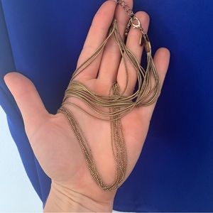 Long Gold Chain Multilayer necklace